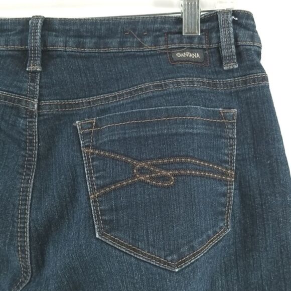 Santana Jeans Women's Size10x32 Washed Blue Front Button Zipper Closure 5 Pocket - Picture 5 of 9